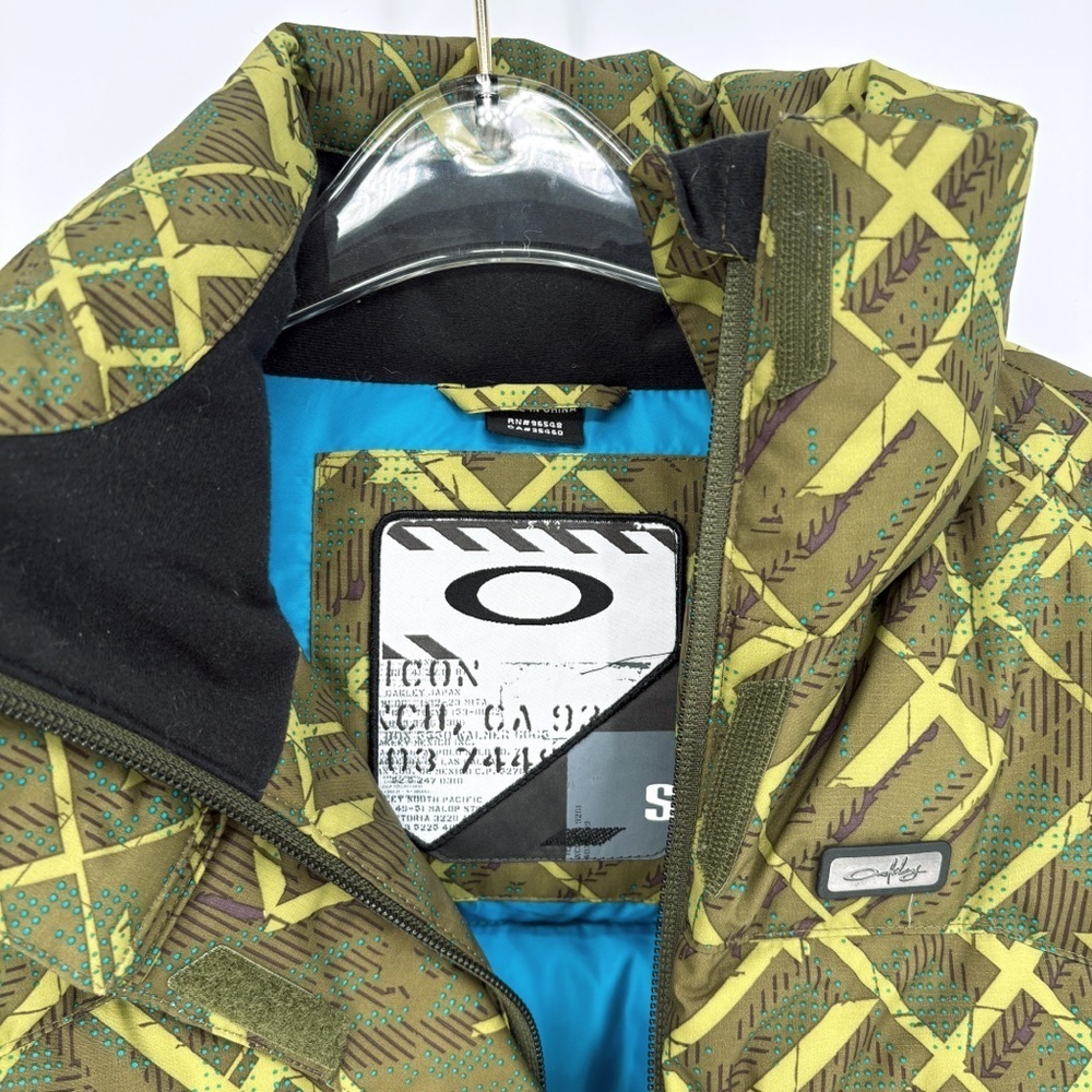 OAKLEY Icon Tech Down Ski Snowboard Puffer Jacket Green S - Picture 6 of 12